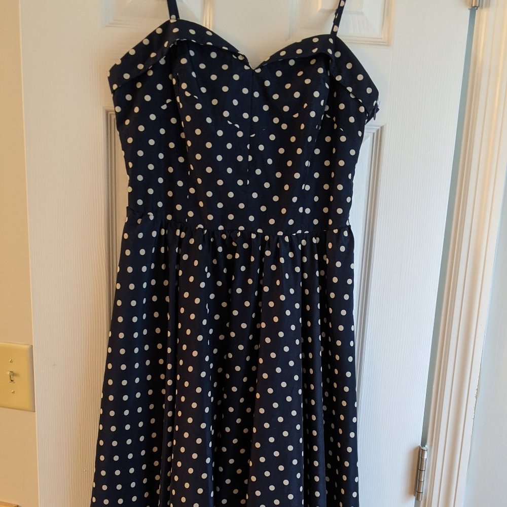 Poka dot Thin Strap Sun Dress